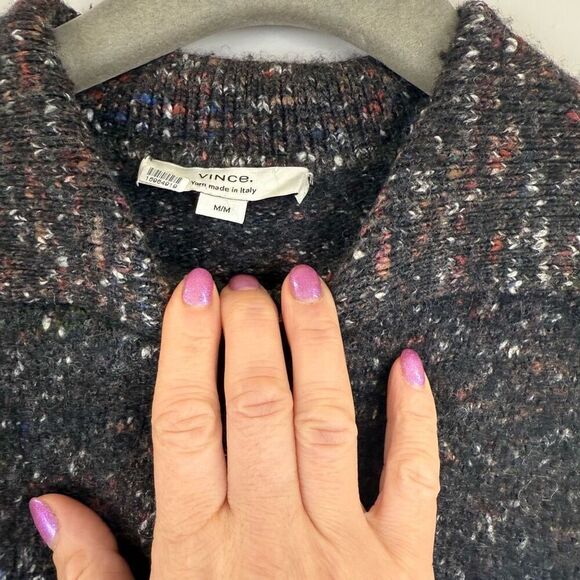 VINCE. Wool-Silk Donegal Zip Jacket 💘 - Picture 8 of 9